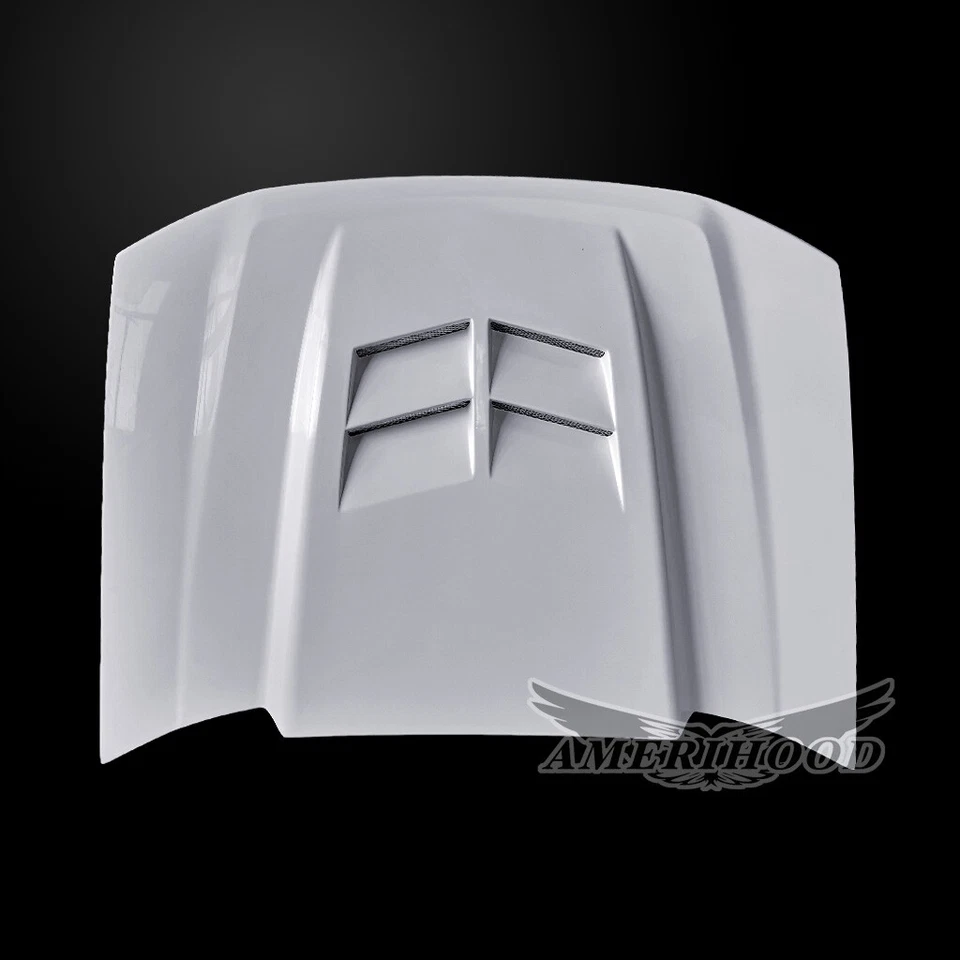 Fits 2002-2009 Chevrolet Trailblazer CWL Style Functional Heat Extractor Hood - Image 4 of 4
