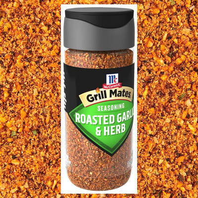 McCormick Grill Mates Roasted Garlic & Herb Meat Seasoning, 2.75 oz Jar, Kosher