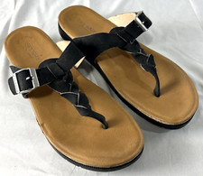 Sperry Top-Sider Womens Memory Foam Flip-Flop Sandal Size 9M Black