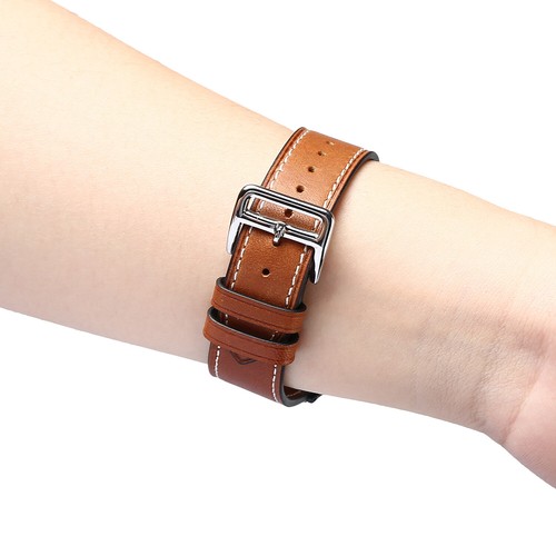 Correa de pulsera de repuesto de cuero genuino para Apple Watch Series 765432 - Imagen 6 de 19