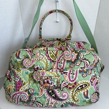 VERA BRADLEY XL Duffel Travel Bag Quilted Cot...