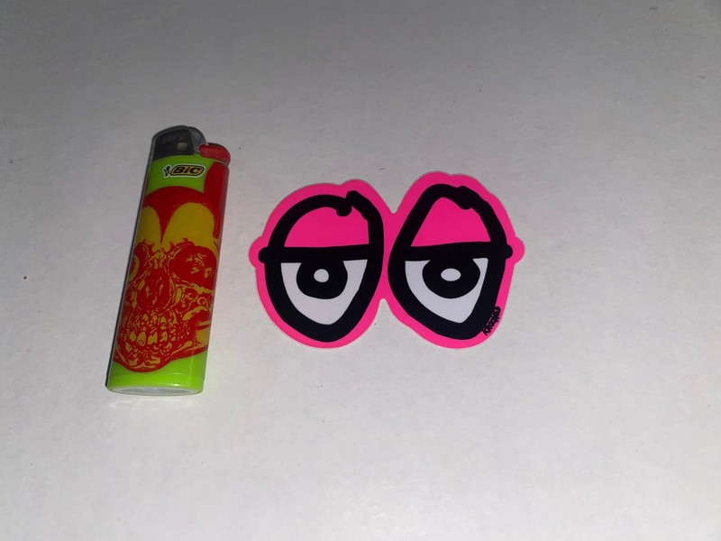 KROOKED SKATEBOARDS STRAIT EYES SKATE STICKER GONZ MARK GONZALES BLIND VISION