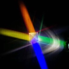 Defective Optical Glass Dichroic Prism X Cube DIY Light Science Survey 2pcs