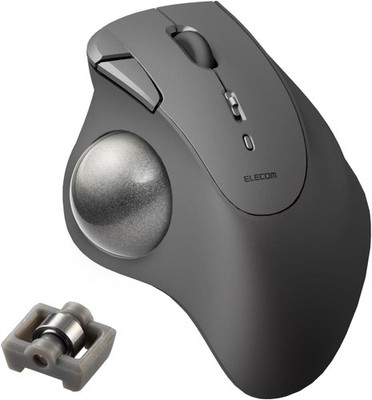 ELECOM Wireless Trackball Maus Bluetooth IST Lager Unterstützung Daumenbedienung