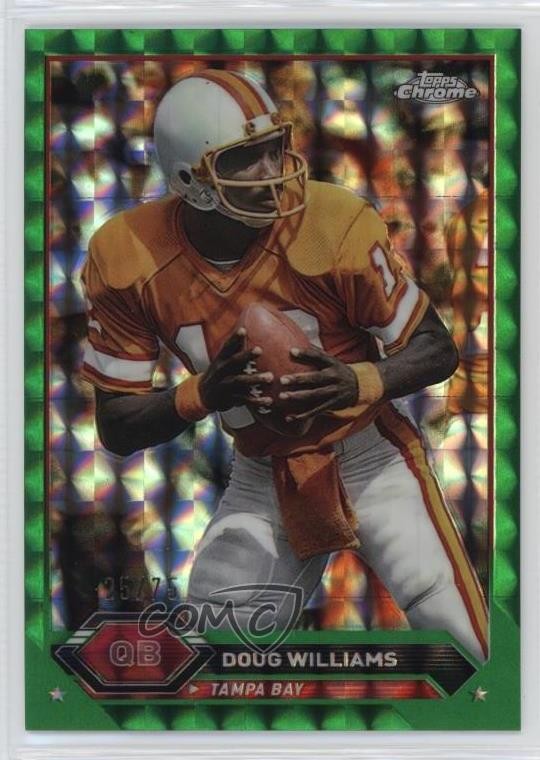 2023 Composite Topps Chrome Green Geometric Refractor 25/75 Doug Williams 11oq