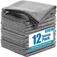 Super Absorbent Microfiber Cleaning Cloth Towels for Cars 12x12 Inch 12 Pack