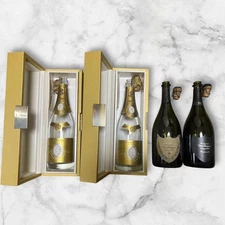 Crystal Louis Roderale Domperi Champagne Empty Bottle Set Of 4