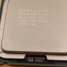 INTEL SLGTE Intel Core-2 Duo E7500 2.93GHz 1066MHz FSB 3MB S775