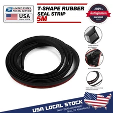Seal Rubber Edge Strip Trim Hood Door Car Van 5M T-Shape Weatherstrip Moulding