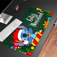 40 90cm Disney Christmas Stitch Mouse Pad - Non-Slip Rubber Base Gaming  Office