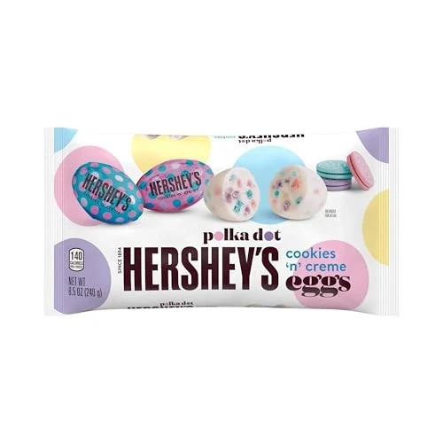 HERSHEY'S Cookies n Creme Huevos a Lunares 8.5 Onzas Caramelo de Primavera 1 Bolsa Foto 3 de 4