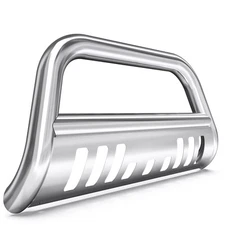 Front  Bumper Bull Bar for 2016-23 Toyota Tacoma Chrome Brush Grille Guard