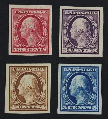 CKStamps: US Stamps Collection Scott#344-347 Washington Mint H OG