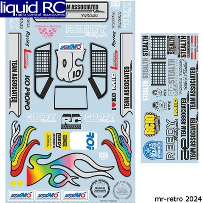 Associated 6746 RC10 89 Stealth Car Masami Edition Decal Sheet