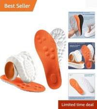 Cloud Memory Foam Insoles for Men - Pain Relief Arch Support, Size 6.5-10
