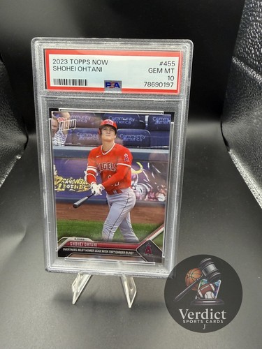 2023 TOPPS NOW SHOHEI OHTANI # 455 PSA 10. 150TH CAREER HOME RUN! 1561