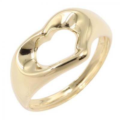 TIFFANY&CO Ring mit offenem Herz 18KYG Gelbgold gebraucht Damen US-Größe 5,5