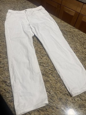 American Eagle Jeans Stretch White, Distressed sz 14 Women's Nice 34x28 Cpix