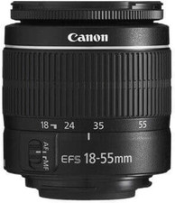 Canon EF-S 18-55Mm F/3.5-5.6 III Camera Lens New in White Box International Mo