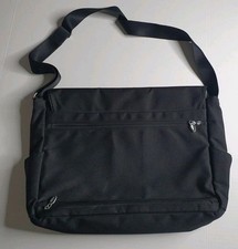 TUMI T3 Black Nylon Messenger Crossbody Bag Model 6404STE With Strap Pockets 
