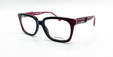 NEW DIESEL DL5111 077 BLACK RED AUTHENTIC EYEGLASSES 54-17