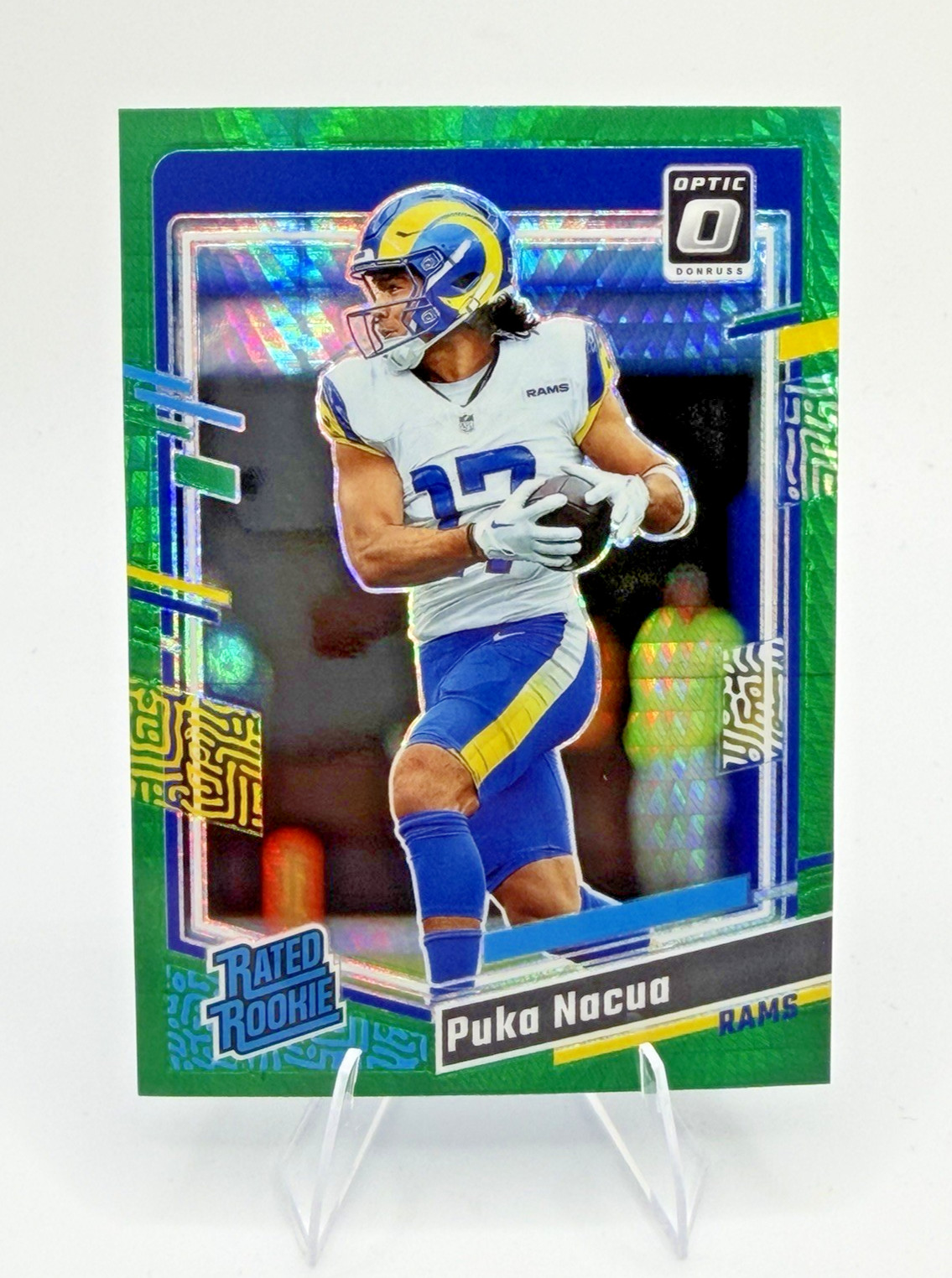 2023 Panini Donruss Optic - Rated Rookie Puka Nacua #238 Green Hyper Prizm (RC)