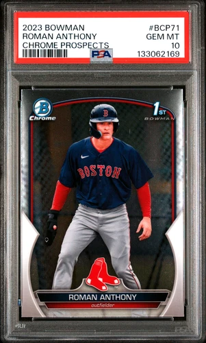 2023 BOWMAN CHROME PROSPECTS #BCP71 ROMAN ANTHONY - PSA 10 GEM-MINT