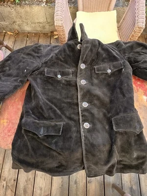 ancienne veste de chasse velour  la favorite et son pantalon velour unic - Photo 1/4