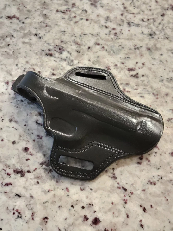 Galco FL202B Black Leather Holster - Right Hand RH - See Pictures For Details - Image 2 of 4