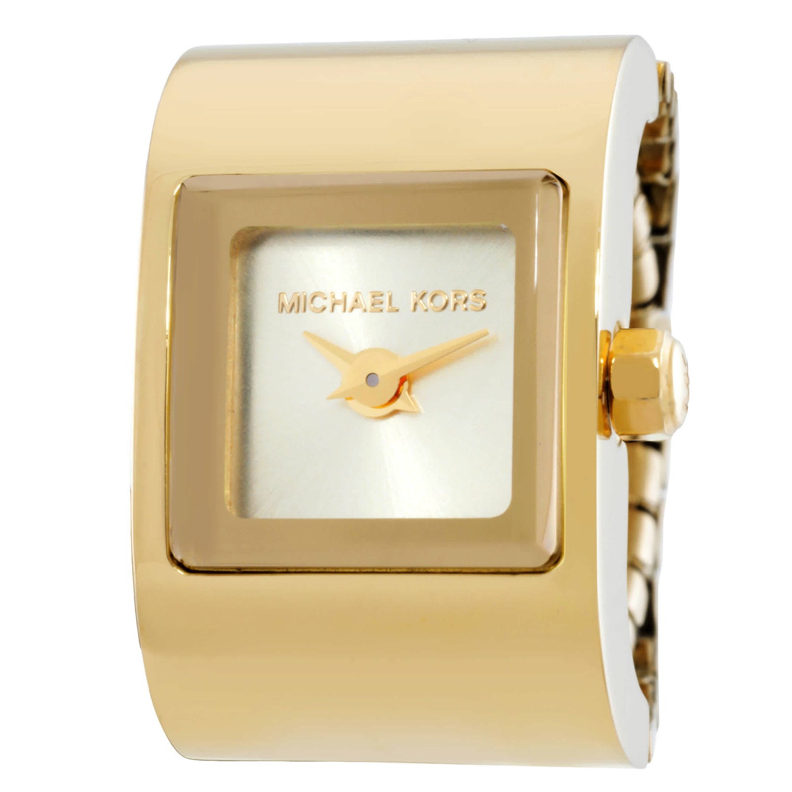 Michael Kors Darrington Quartz Gold Dial Ladies Ring Watch MK4883