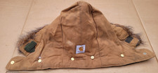 Vintage Carhartt Hood Brown Duck Insulated Faux Fur 968QH Canvas Made in USA