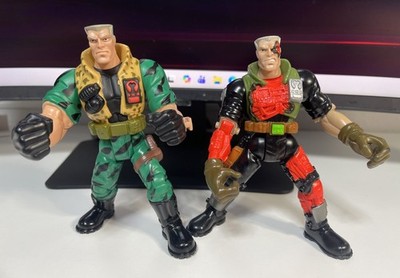 1998 Small Soldiers Regular & Battled Damage Chip Hazard Figures Commando Elite
