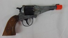 Vintage Edison Giocattoli 50019 Cap Gun Made in Italy Heavy Metal TOY Kids Prop