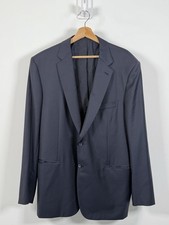 Brioni Colosse Blazer Jacket Men 48L Navy Blue Wool Sport Coat Suit Italy Luxury