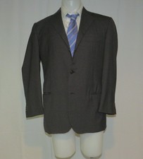 Ermenegildo Zegna Couture 15milmil15 Three Button Solid Charcoal Suit Jacket 44R