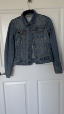 Old Navy Girls Denim Jacket S Blue Button Front