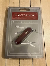 Victorinox Swiss Army Knife Classic SD Red 7 Function Keychain Made Switzerland