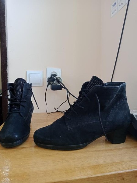 Women Gabor Boots Black Leather 39 #7THR