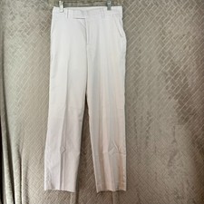Calvin Klein Boys 12 Dress Pants White Canvas Nautical Coastal Straight Leg