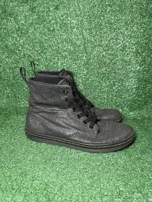 Doc Martens Hackney Glitter Mid Top Shoes Comfort Boots Sneakers Womens Size 7
