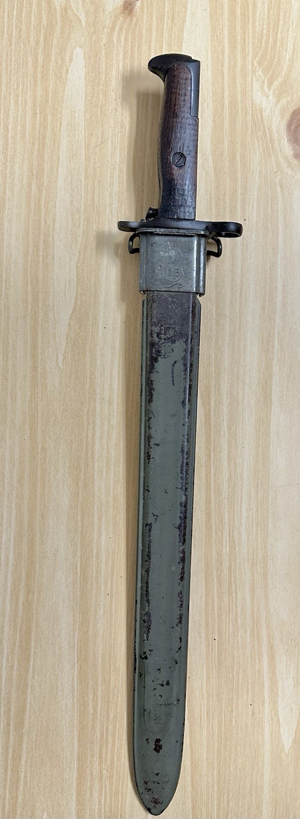 WWI US M1905 16” BAYONET 1919 SPRINGFIELD ARMORY & DETROIT GASKET M3 SCABBARD