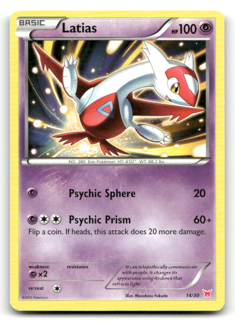 Latias (#14 Non-Holo) XY Trainer Kit: Latias & Latios 14/30 LP Pokemon