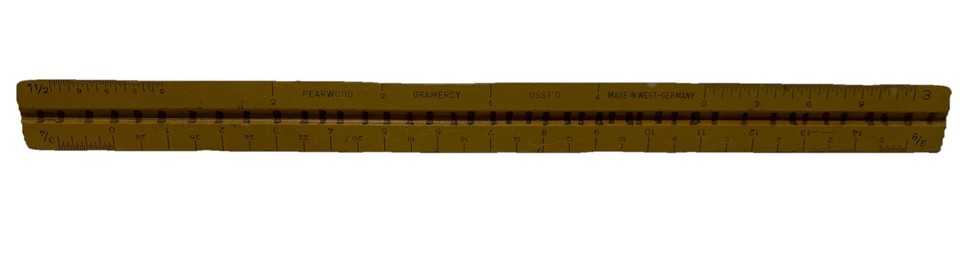 Vnt Triangular Scale Ruler Wooden ArchitectureEngineer’sDraftingTool W ...