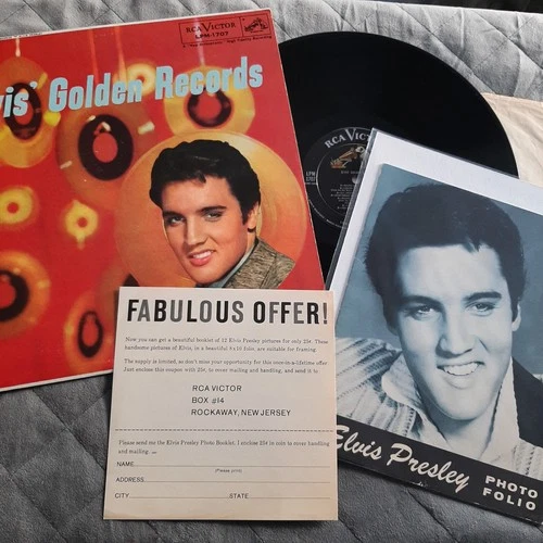 Elvis Presley GOLDEN RECORDS LPM-1707 (USA 1958 ORIGINAL) COMPLETE COUPON, BOOK