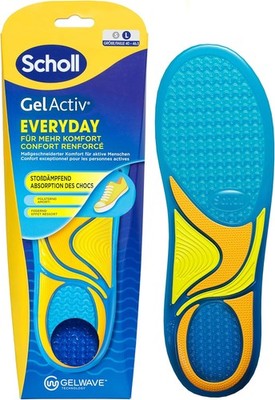 Scholl GelActiv Everyday Einlegesohlen Männer Memory Foam GelWave 1 Paar 40 46.5