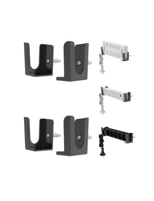 Power Strip Holder, 2 Set Power Strip Wall Mount, Punch Socket Holder Fit for...