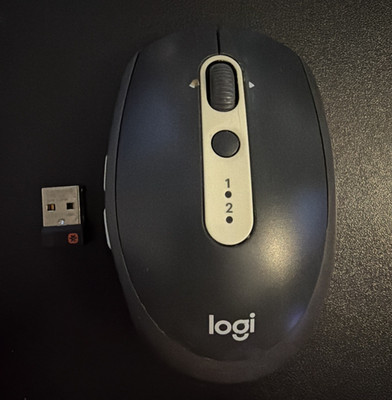 Logitech Multi Device Wireless Bluetooth Mouse M585 Black W Dongle USB Receiver