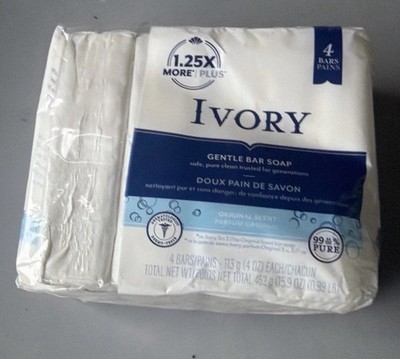 Ivory Bar Soap 99.44% Pure Clean & Simple Original Scent 3 Count 3.17oz Each