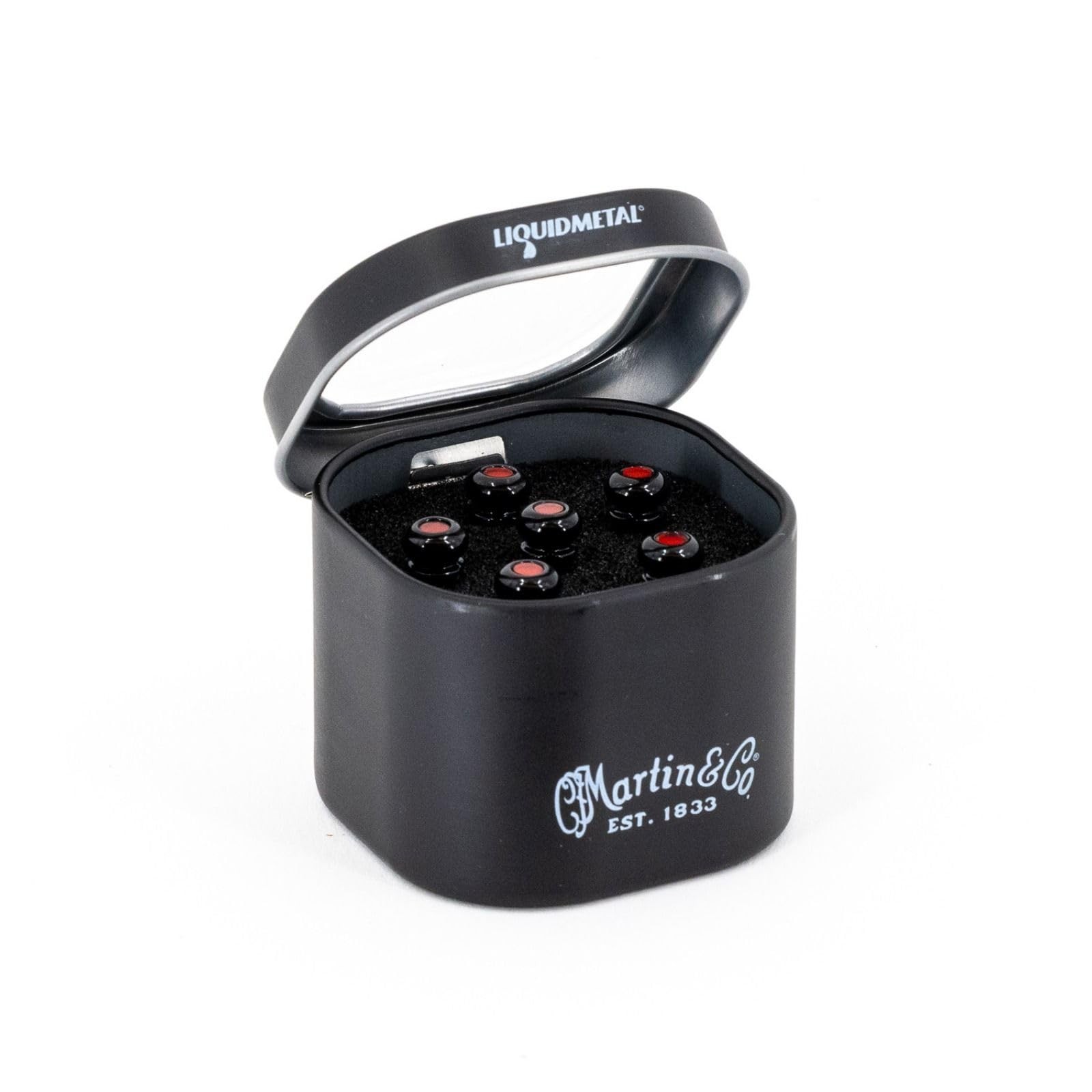Chevilles de chevalet pour guitare acoustique Noir brillant pour session de jeu