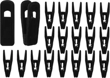 Velvet Hangers Clips Strong Finger Clips Perfect for Thin Velvet Hangers (Black,